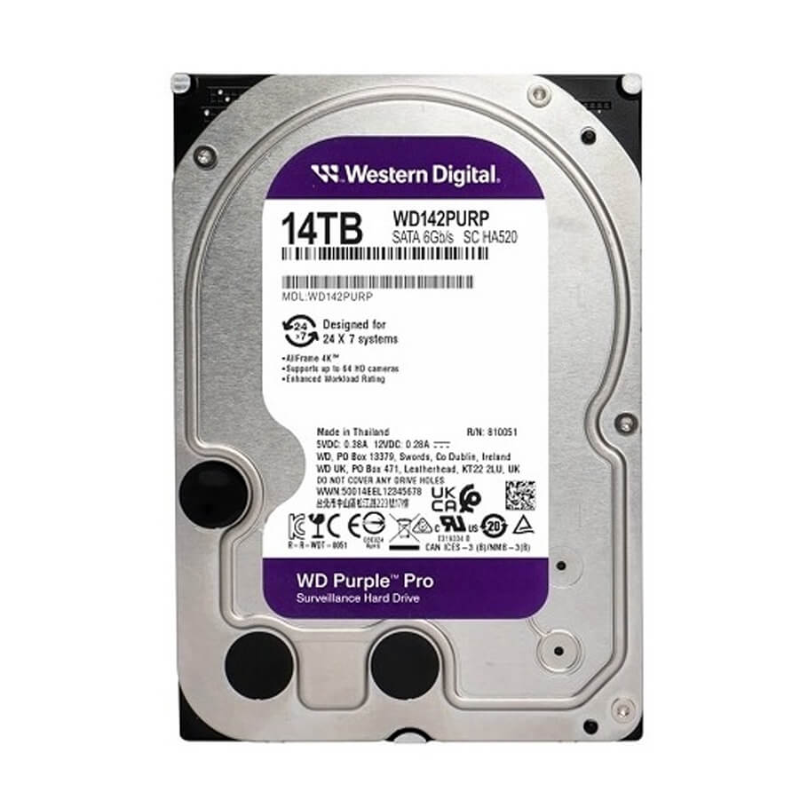 Ổ cứng chuyên dụng 14TB Western Purple WD142PURP
